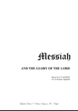 AND THE GLORY OF THE LORD - Messiah - For SATB Choir and Organ - Score Only