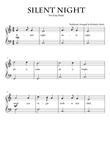 Silent Night for Easy Piano
