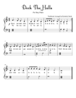 Deck the Halls for Easy Piano