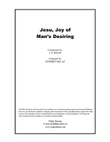 Jesu, Joy of Man's Desiring (Bach) - Lead sheet in original key of G