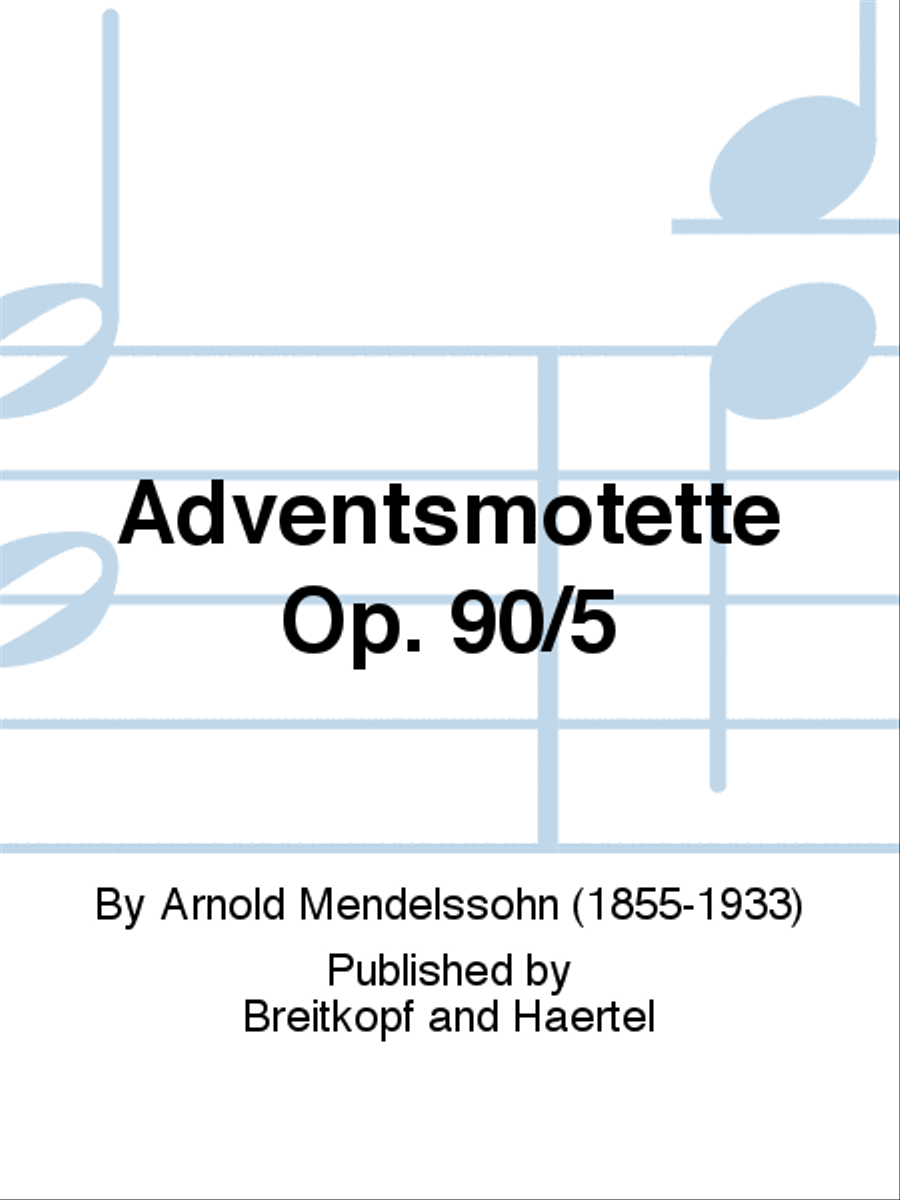 Advent Motet Op. 90/5 SATBarB scores gallery preview page 1