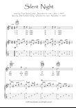 Silent Night Christmas carol Violin guitar duet