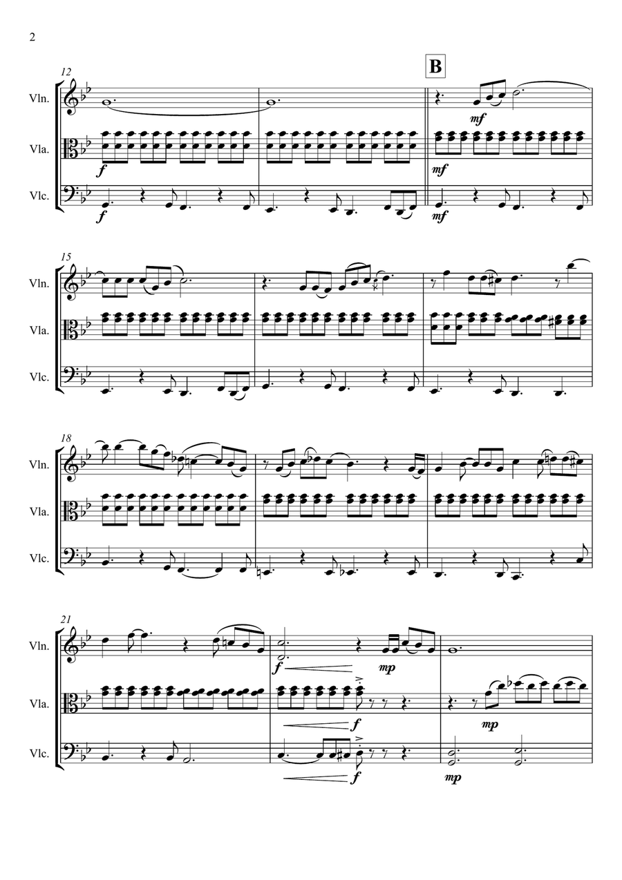 Feeling Good String Trio scores gallery preview page 4