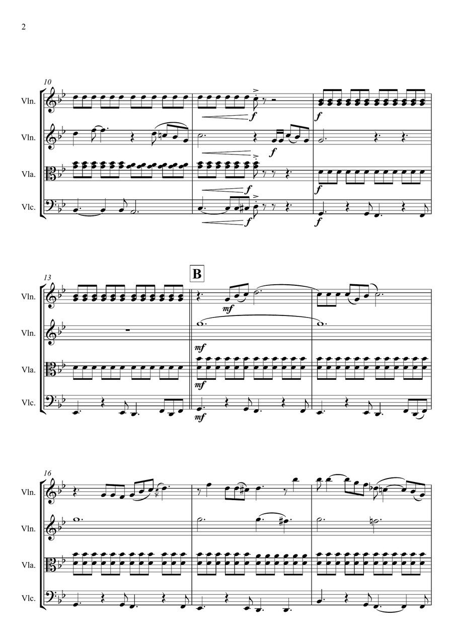 Feeling Good String Quartet scores gallery preview page 4
