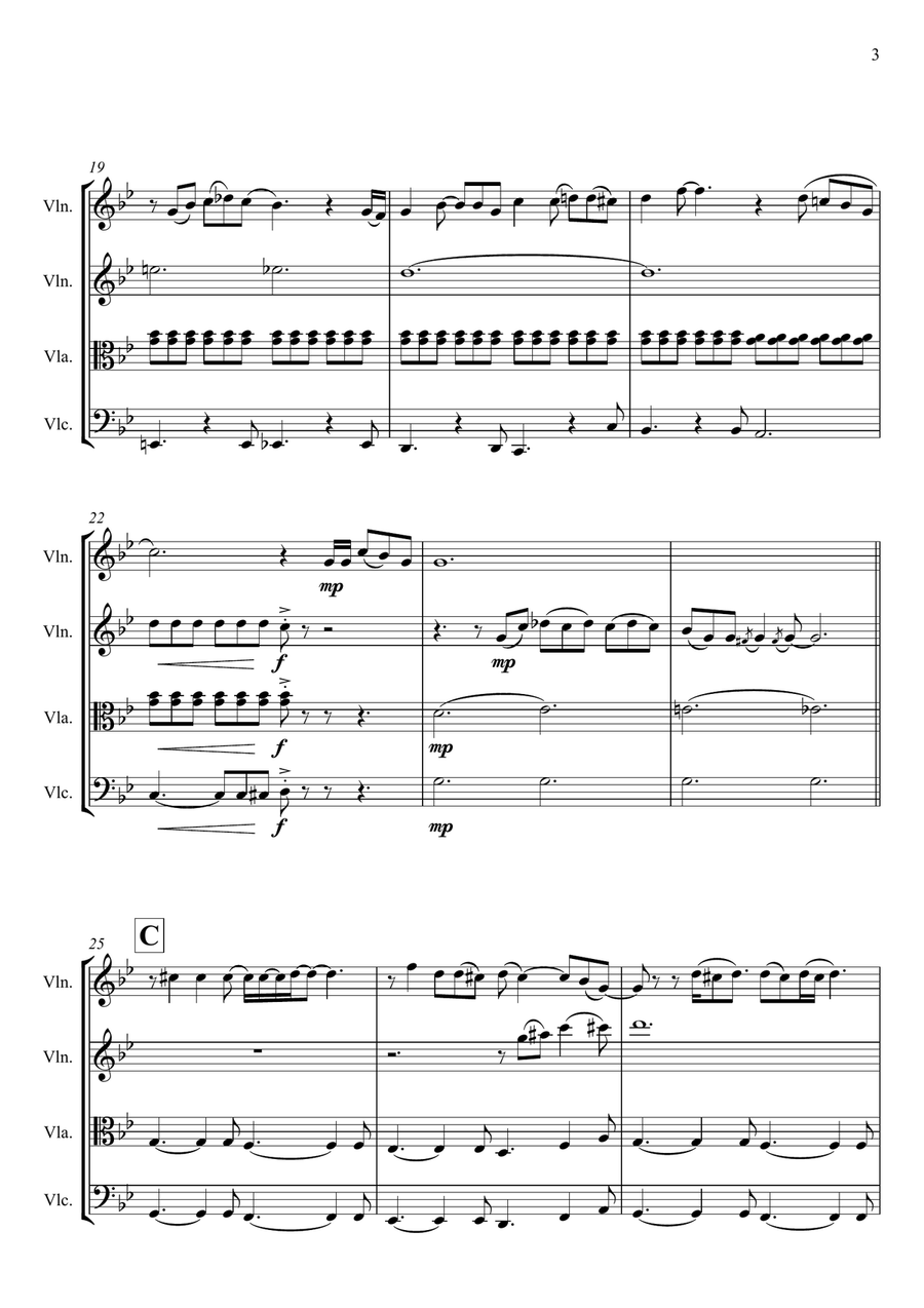 Feeling Good String Quartet scores gallery preview page 5