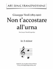 VERDI: Non t'accostare all'urna (transposed to A minor)