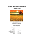 Gloria te doy Instrumental del álbum Quiero Alabarte 1 Score