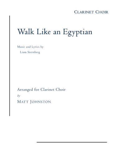 Walk Like An Egyptian