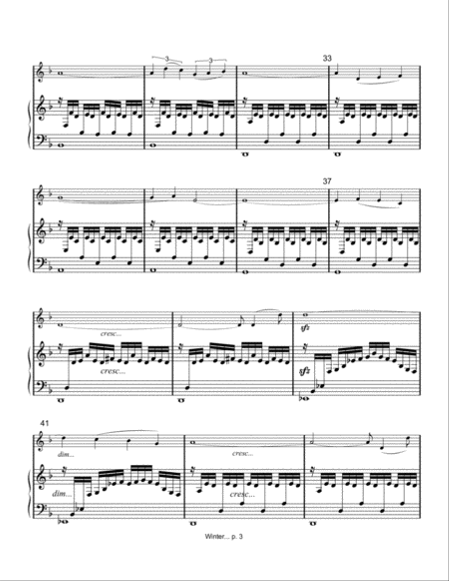 A Winter Tale Violin Solo scores gallery preview page 3