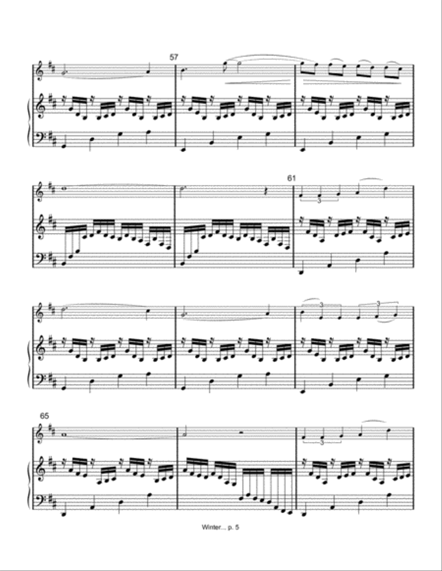 A Winter Tale Violin Solo scores gallery preview page 5