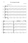 Vals para la tarde, quinteto de flautas