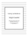 ADAGIO CANTABILE from 'Pathetique' Sonata, Op 13