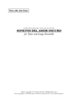 Sonetos del amor oscuro (Set of Parts)