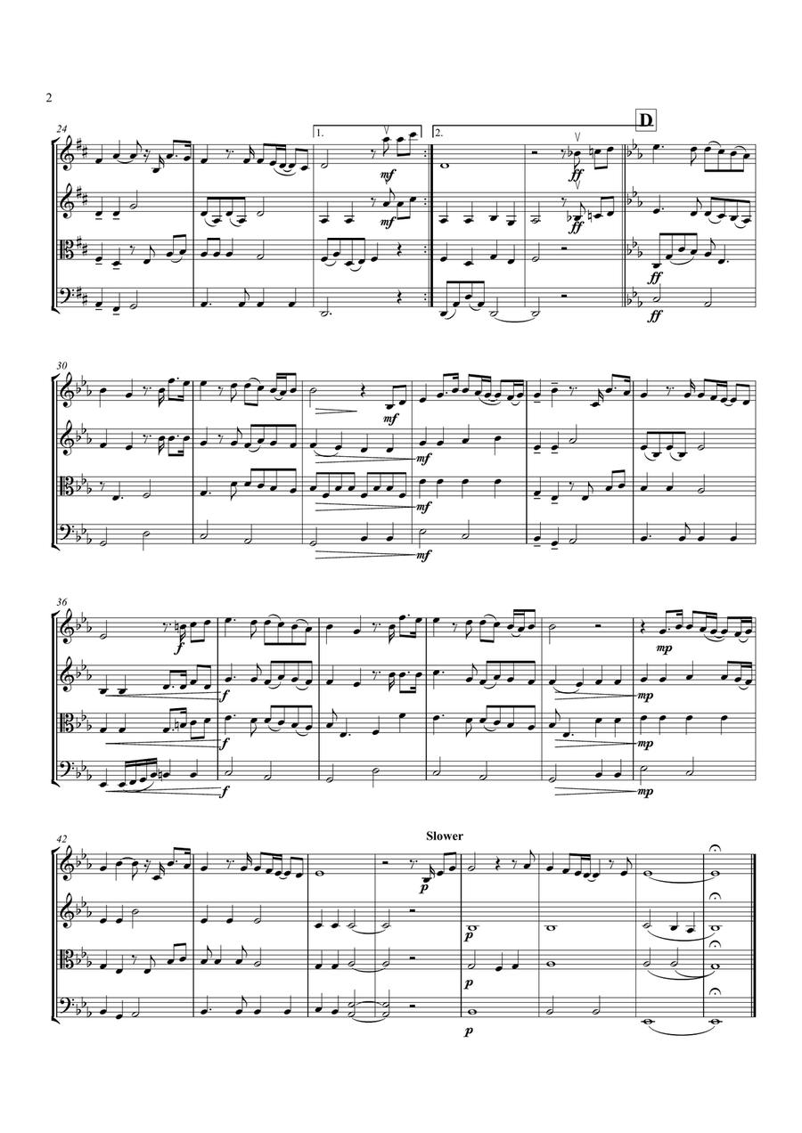 You Raise Me Up You Raise Me Up String Quartet scores gallery preview page 3