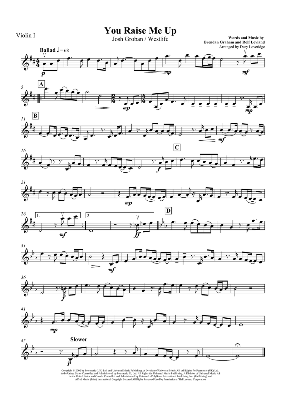 You Raise Me Up You Raise Me Up String Quartet scores gallery preview page 4