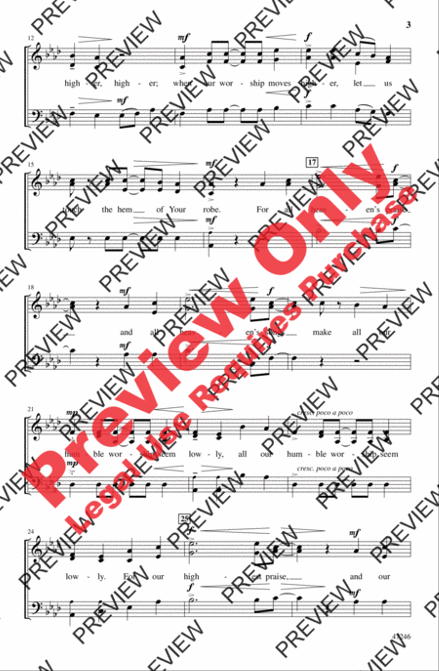 Hem of Your Robe Hem of Your Robe 3-Part scores gallery preview page 3