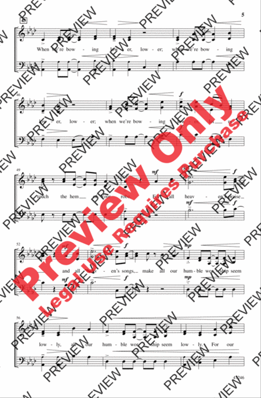 Hem of Your Robe Hem of Your Robe 3-Part scores gallery preview page 5