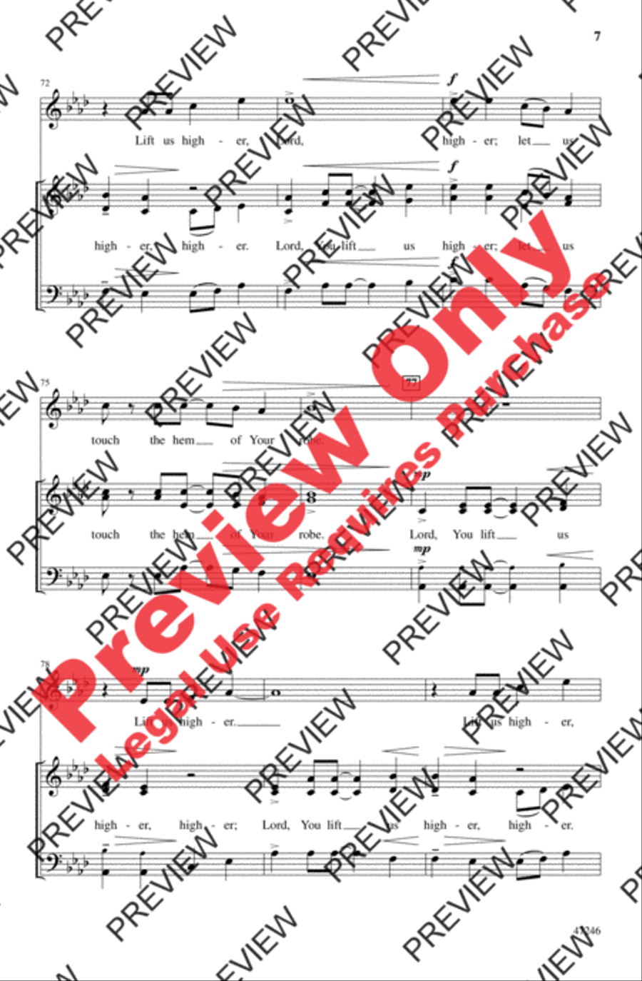 Hem of Your Robe Hem of Your Robe 3-Part scores gallery preview page 7