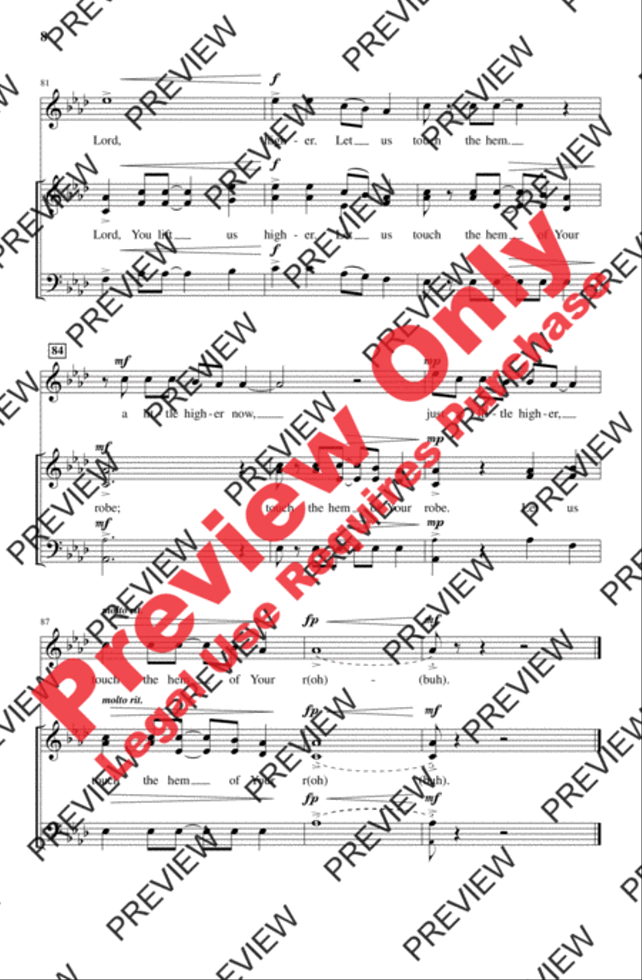 Hem of Your Robe Hem of Your Robe 3-Part scores gallery preview page 8