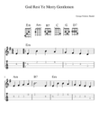 God Rest Ye Merry Gentlemen (Ukulele)