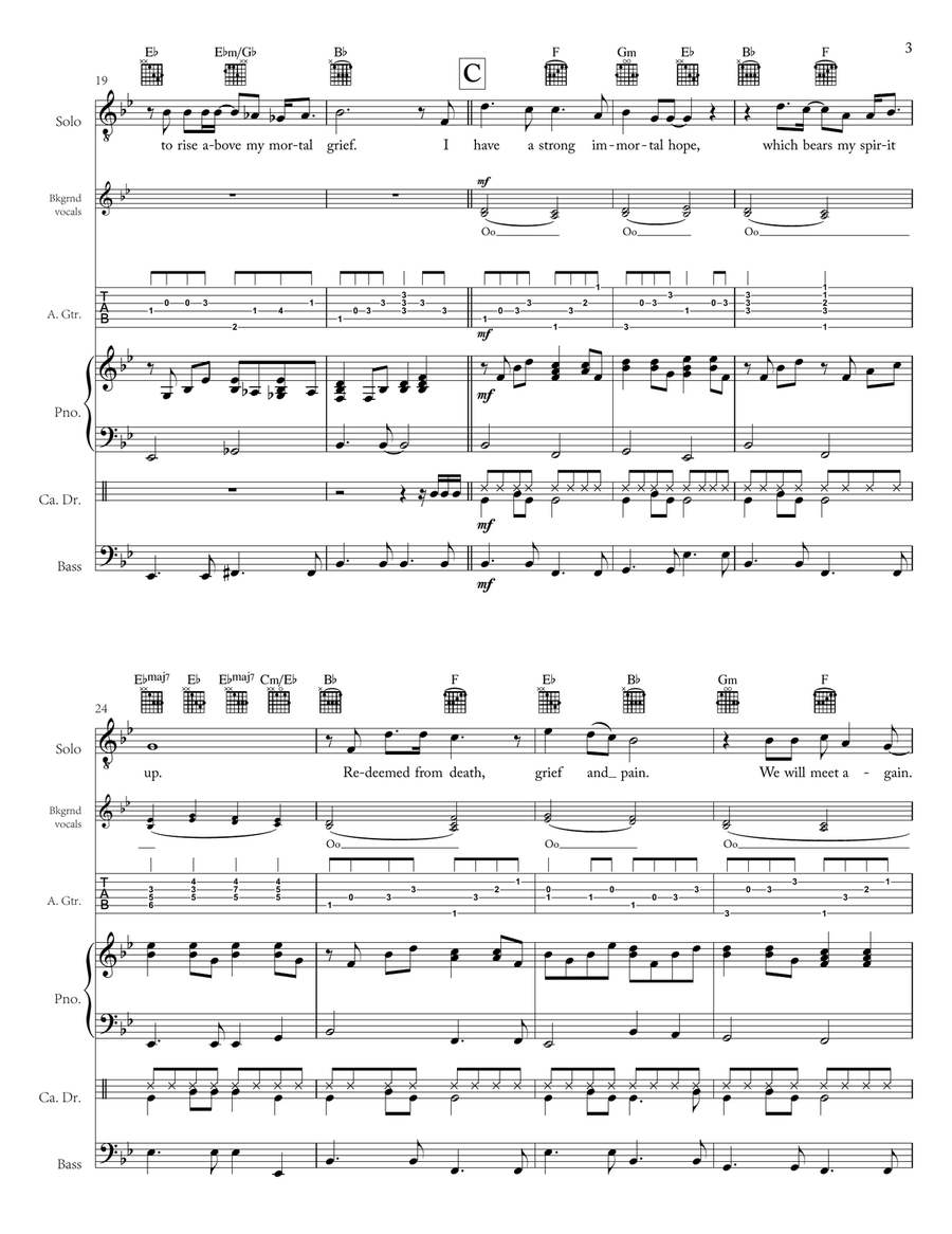 We Will Meet Again (Score and Parts) We Will Meet Again (Score and Parts) Piano, Vocal scores gallery preview page 3