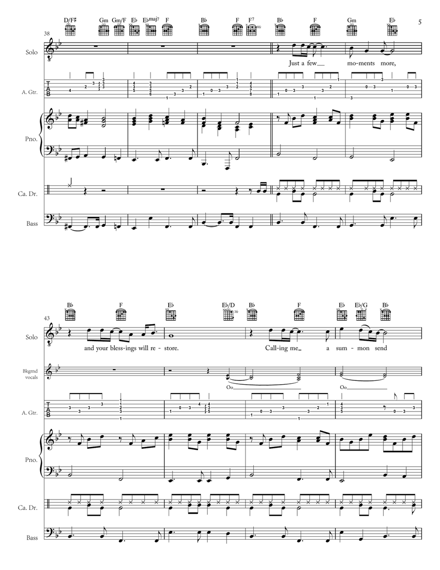 We Will Meet Again (Score and Parts) We Will Meet Again (Score and Parts) Piano, Vocal scores gallery preview page 5