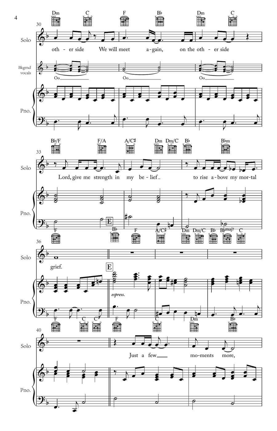 We Will Meet Again (Piano, Female Lead) We Will Meet Again (Piano, Female Lead) Piano, Vocal scores gallery preview page 4