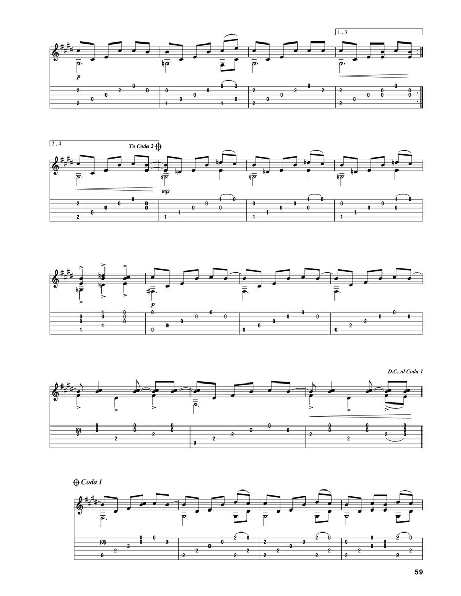 Slow Motion Roast Beef Restaurant Seduction Acoustic Guitar scores gallery preview page 2