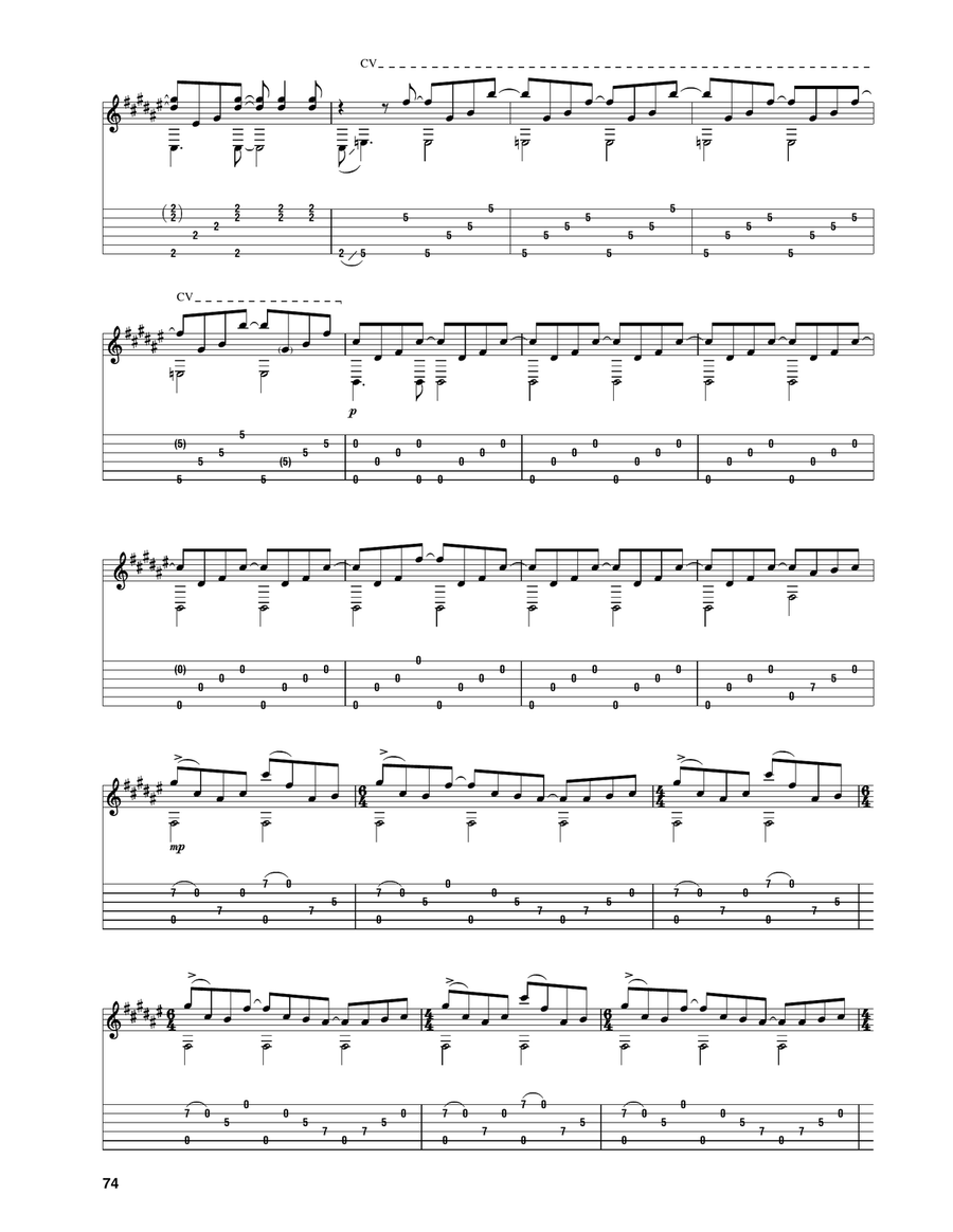 Visiting Visiting Acoustic Guitar scores gallery preview page 3