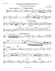 Hungarian Rhapsody No. 2 for Saxophone Ensemble
