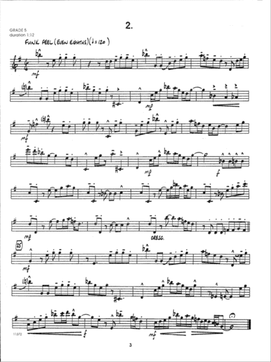 Jazz Solos For Alto Sax, Volume 1 Alto Saxophone scores gallery preview page 3