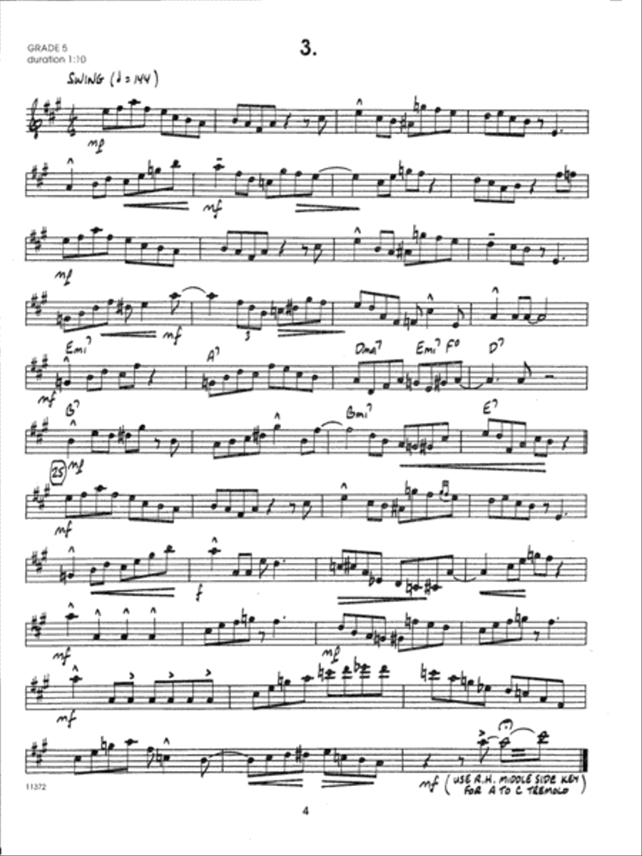 Jazz Solos For Alto Sax, Volume 1 Alto Saxophone scores gallery preview page 4