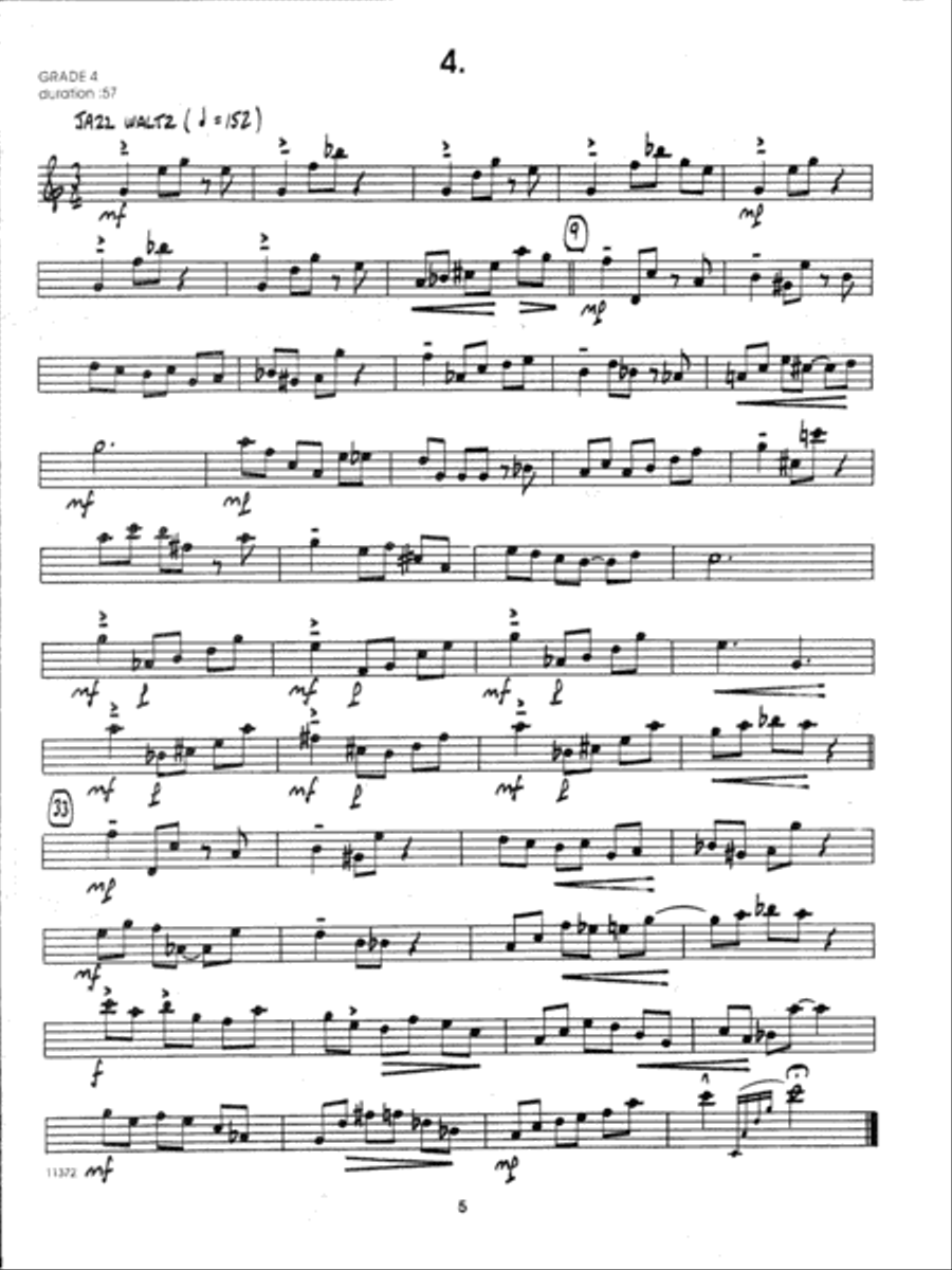 Jazz Solos For Alto Sax, Volume 1 Alto Saxophone scores gallery preview page 5