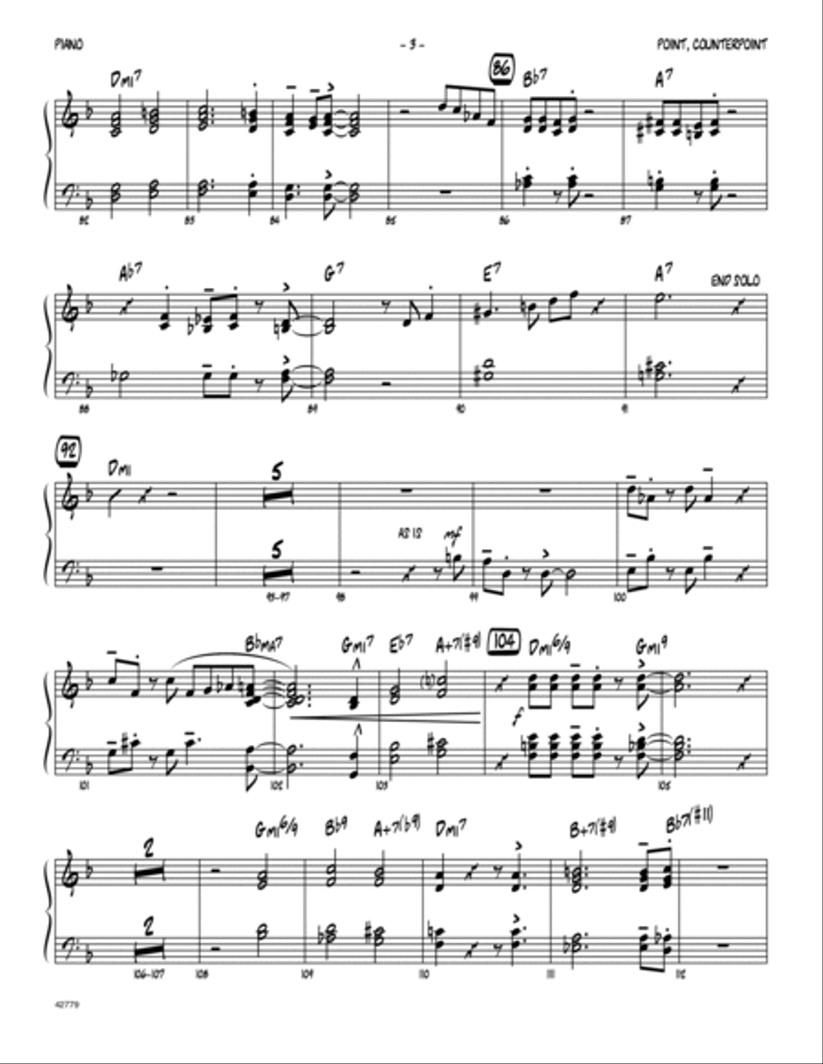 Point, Counterpoint - Piano Piano scores gallery preview page 3