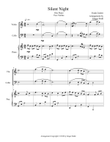 Silent Night - Violin, Cello & Piano