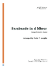 Sarabande (from Suite in d Minor HWV 437)