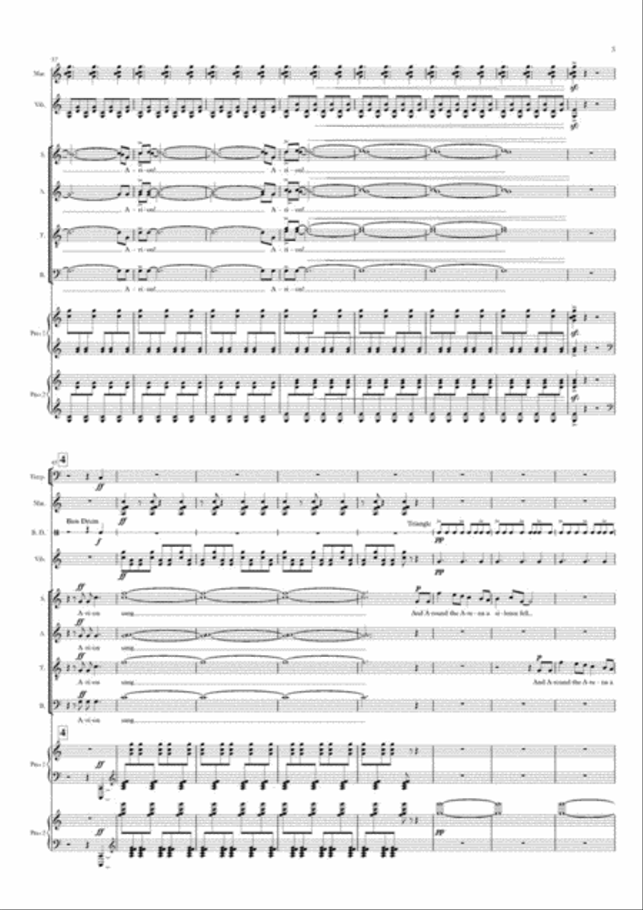 Arion and the Dolphin 4-Part scores gallery preview page 7