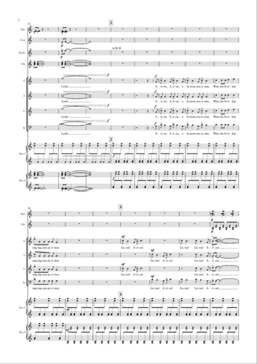 Arion and the Dolphin 4-Part scores gallery preview page 8