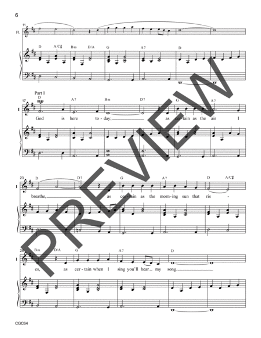 Glory to God: Hymn and Sacred Song Arrangements for Choirs of All Age 4-Part scores gallery preview page 4