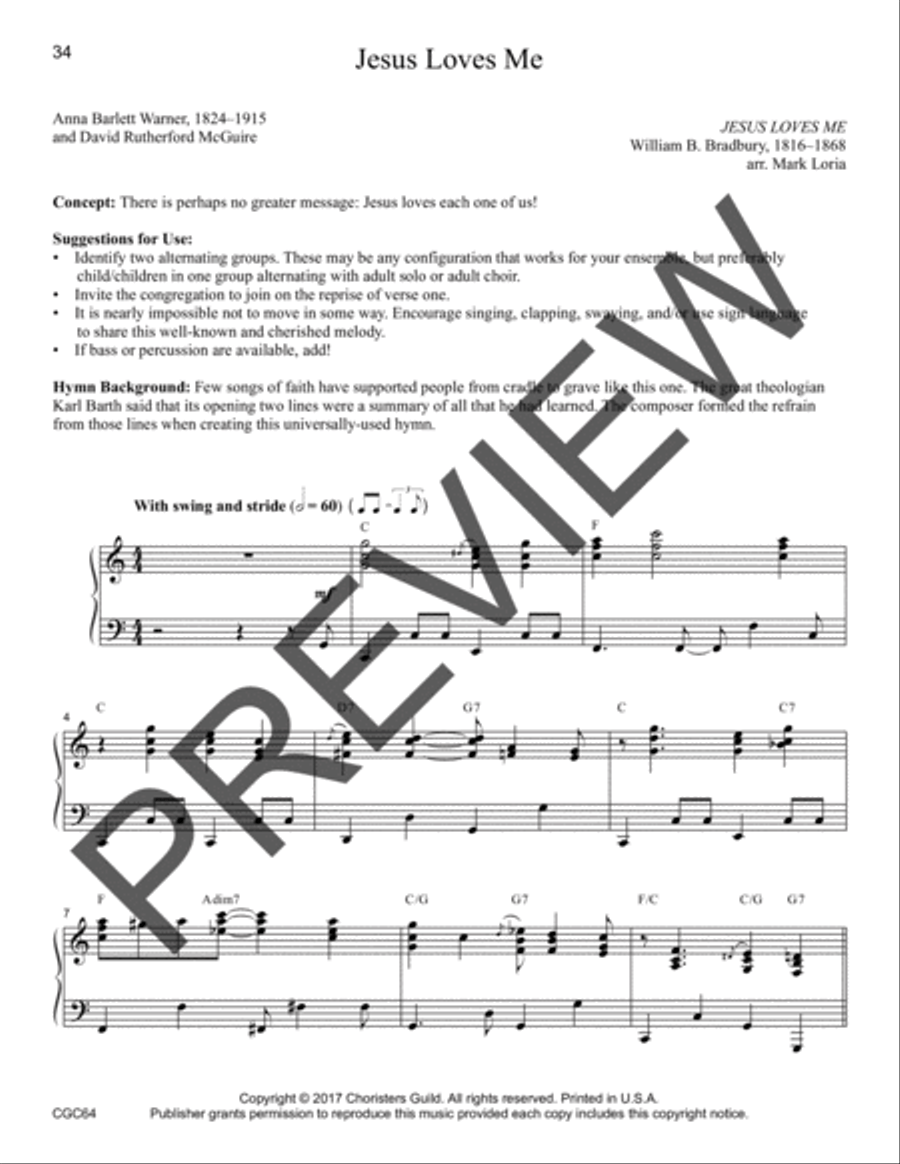 Glory to God: Hymn and Sacred Song Arrangements for Choirs of All Age 4-Part scores gallery preview page 5