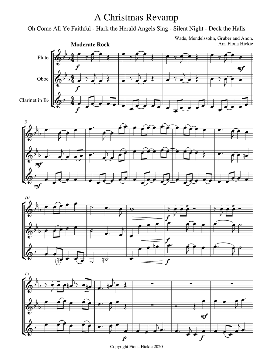 A Christmas Revamp A Christmas Revamp Woodwind Trio scores gallery preview page 2