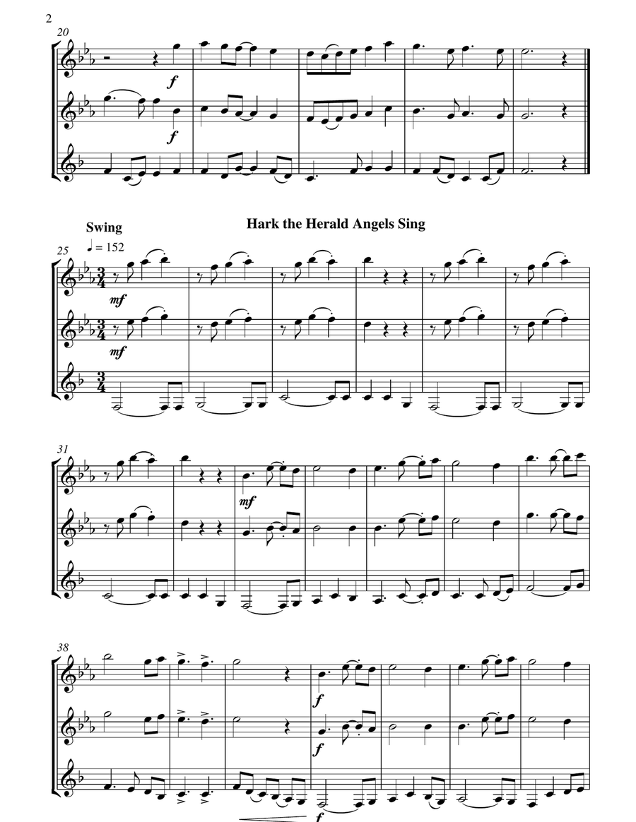 A Christmas Revamp A Christmas Revamp Woodwind Trio scores gallery preview page 3