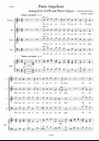 Saint-Saens Panis Angelicus arranged for SATB choir and piano (or organ)