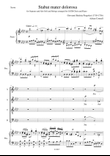 Pergolesi Stabat Mater arrangement of the first movement for SATB choir and piano (or organ)