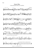 Sunny Blue - A Jazz-style Jaunt for Flute and Piano (optional improvisation, or use the written out