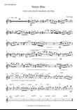 Sunny Blue - A Jazz Style Jaunt for Eb or Bb Saxophone and Piano (improvisation optional, or use sol