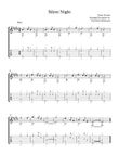 Silent Night, solo guitar (three versions)