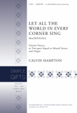Let All the World in Every Corner Sing