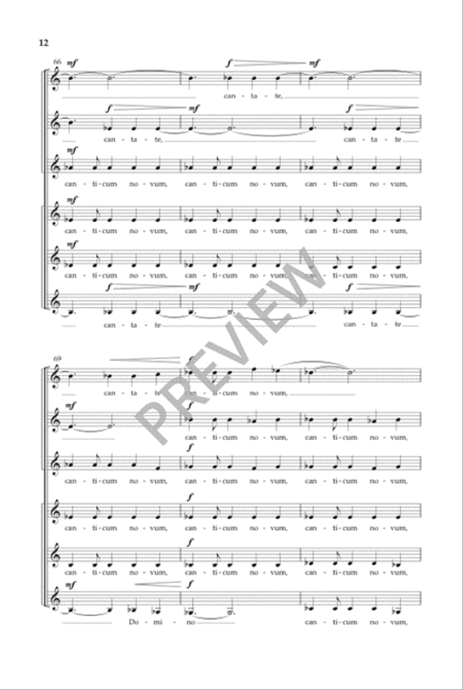 Canticum Novum (SSSAAA) Canticum Novum (SSSAAA) Women's Choir scores gallery preview page 13