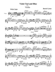 Violet Teal and Blue for Violin
